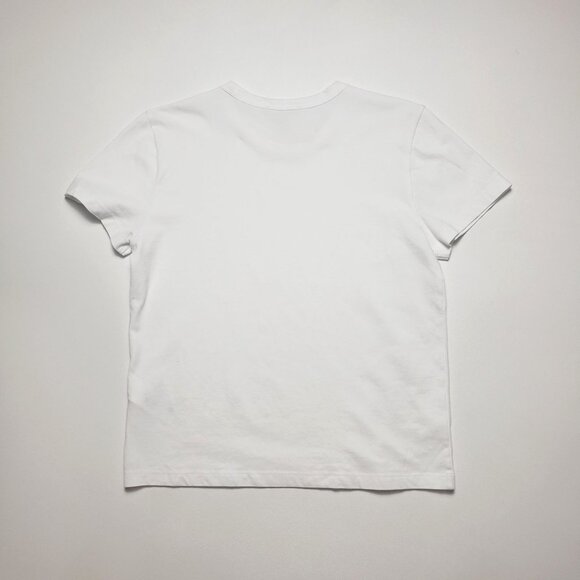 Madewell Cotton Perfect Crewneck Tee Women's Size XS Eyelet White Minimalist NWT - Picture 15 of 16